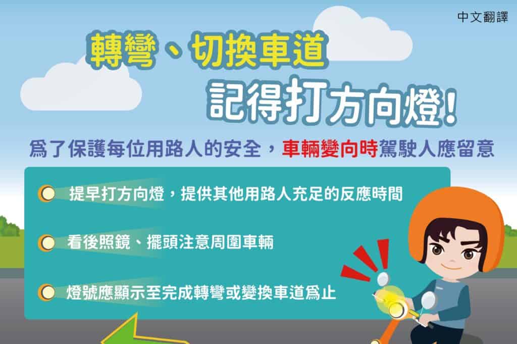 【交通安全－方向燈】