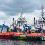 21世紀全球外勞集團相關船隻，海上作業與國際合作展示。.