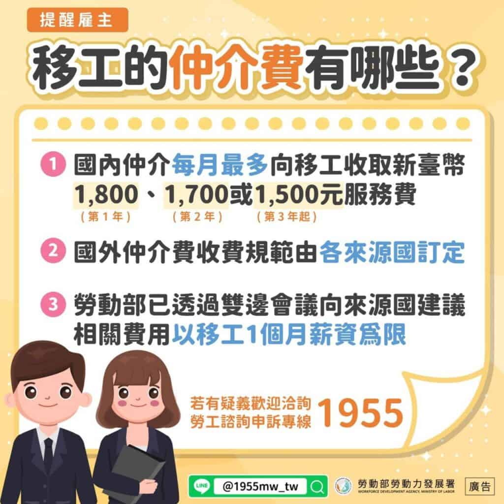 移工仲介｜移工的仲介費有哪些示意圖