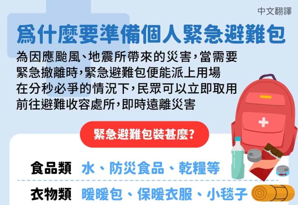 1130522防災知識-緊急避難包-中1