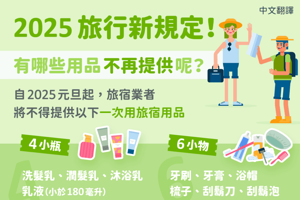 1140428 2025旅行新規定!有哪些用品不再提供呢(生活)-中1