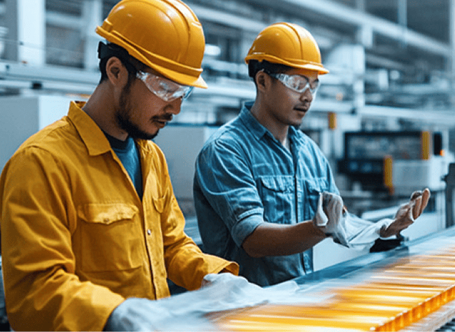 製造紡織與橡膠廠外勞：2025申請資格/流程條件/薪資費用示意圖