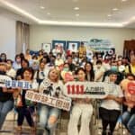 旅宿職涯推廣活動紀念合影，展現21世紀全球外勞集團支持外籍勞工、促進職涯發展的熱情與凝聚力。.