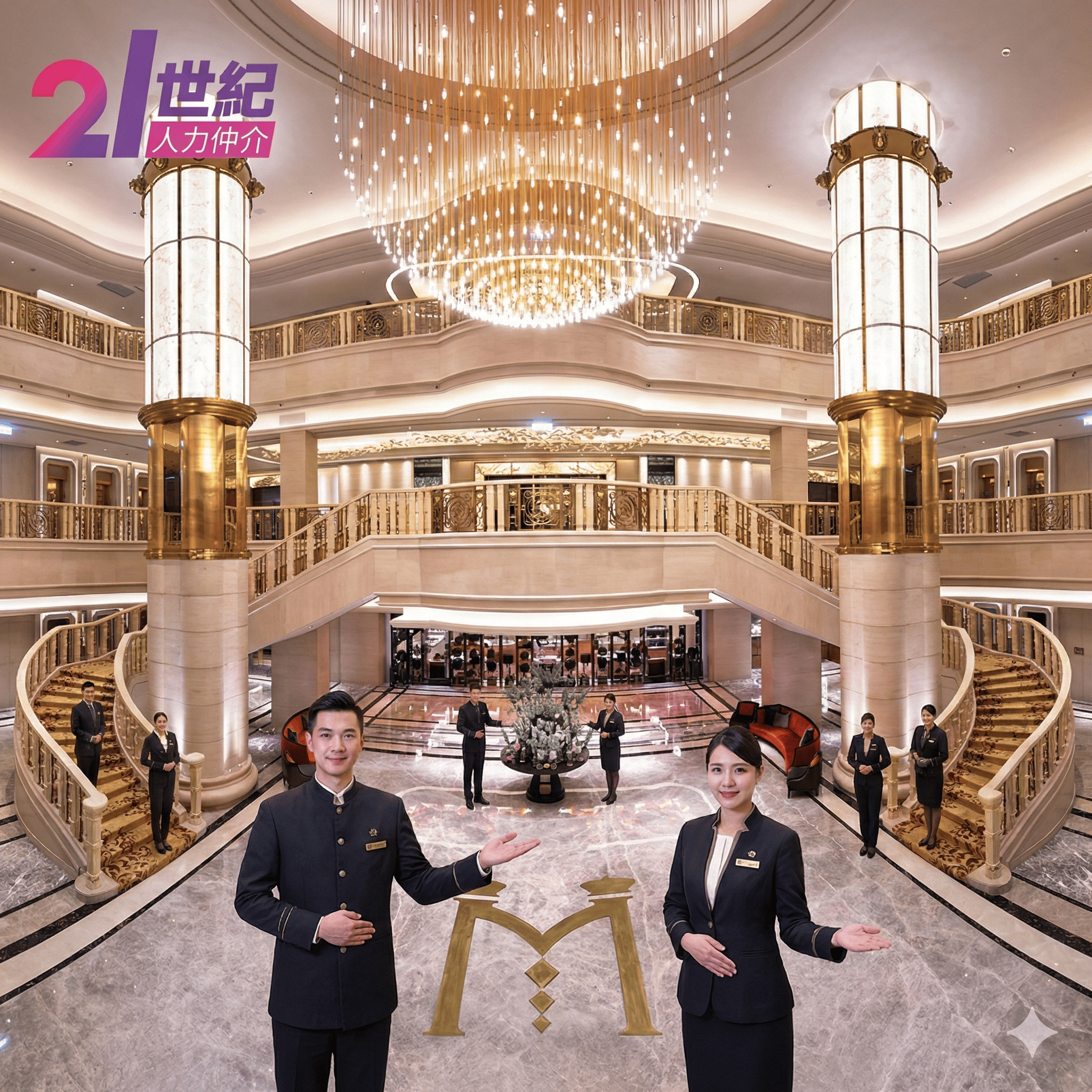 台北美福大飯店實習生專業合影